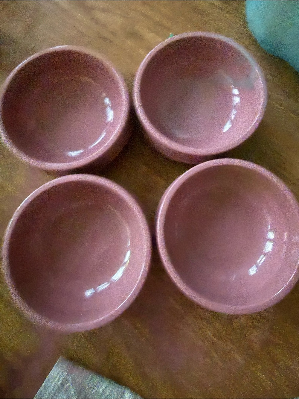 Vintage Aladdin pink plastic bowls - camping - made in USA